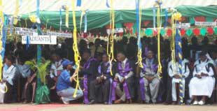 Graduates waiting for the graduation, left Faculty of Orthopaedic Technology BSc