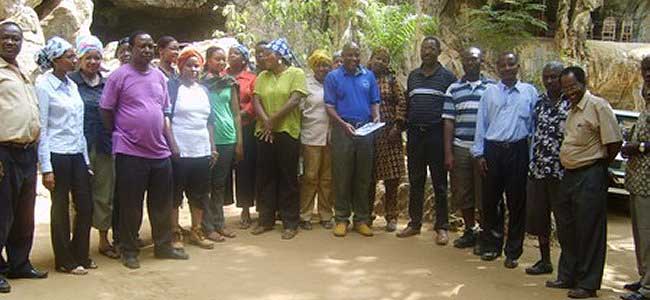 The TATCOT team at the Amboni Caves